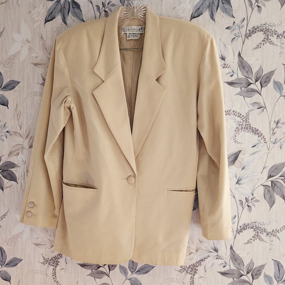 Sandra Roth Ciaosport 100% Wool Suit Blazer Sportcoat Size 4